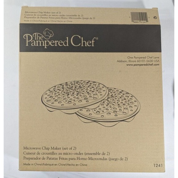 Pampered Chef Kitchen The Pampered Chef Microwave Chip Maker Set Of